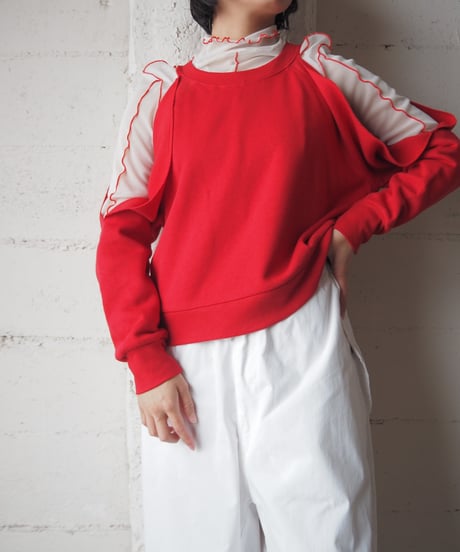 REMAKE Cutout Shoulder Sweat RE