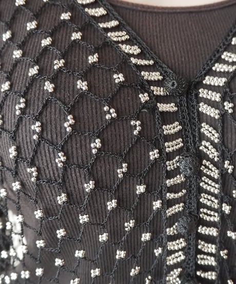 Beads×Crochet Cardigan BKSV