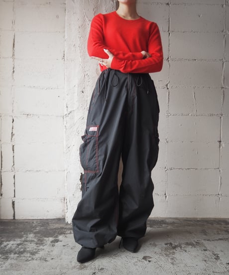 UFO Red Stitch Cargo Pants BK