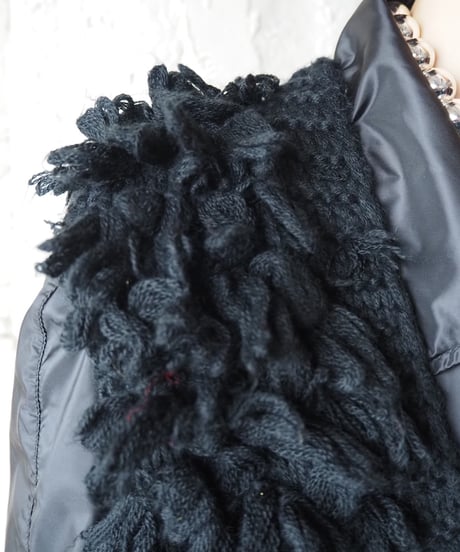 SONIA RYKIEL Loop Fringe Knit Vest BK