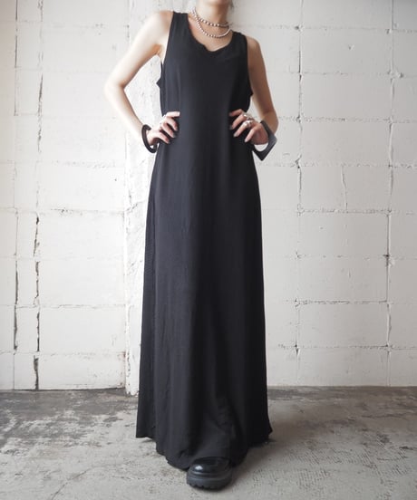 Sleeveless Spandex Mix Dress BK