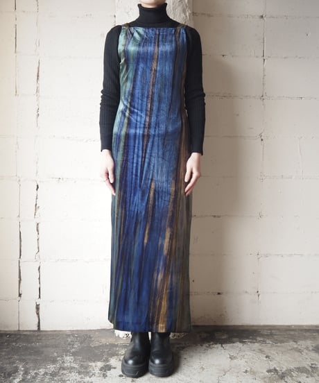 Aurora Color Velour N/S Dress BLGN
