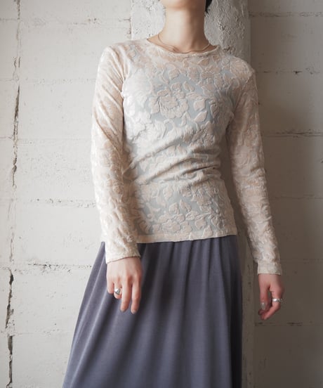 Opal Velour Sheer Tops WH