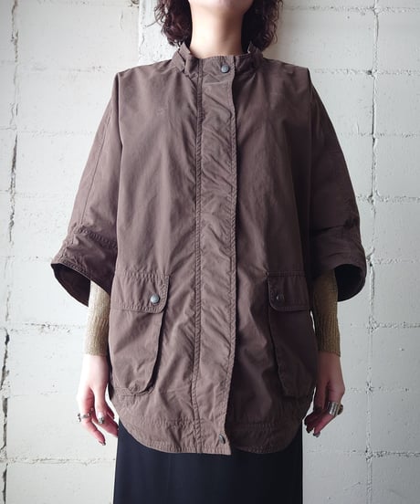 Stand Collar Dolman Sleeve Jacket BR