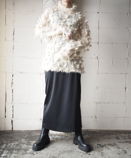 Looped Design Low Gauge Knit WH