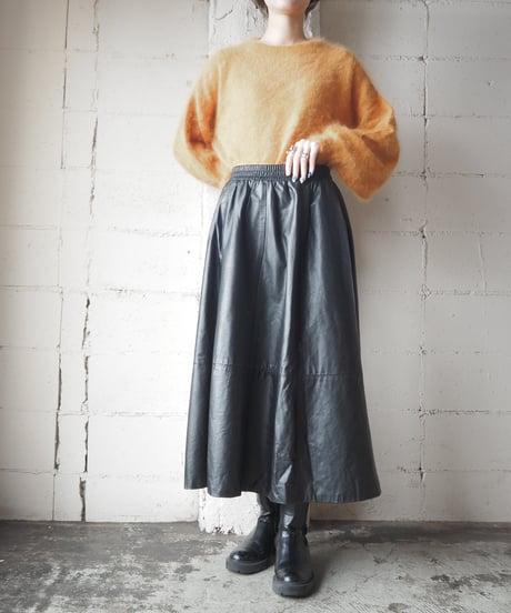 Volume Sleeve Mohair Knit OR