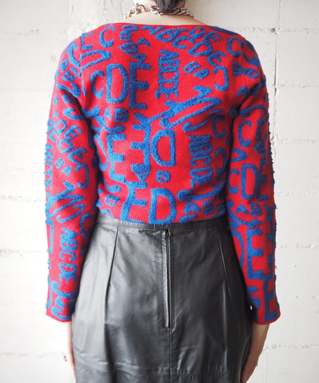 ABCDE Logo Knit RE BL