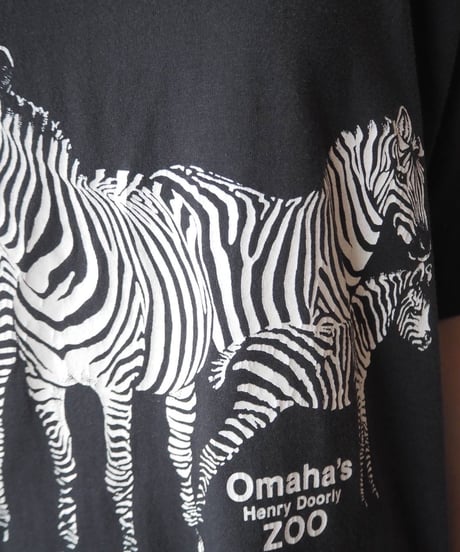 Omaha's Henry Doorly ZOO Zebra Print Tee BK