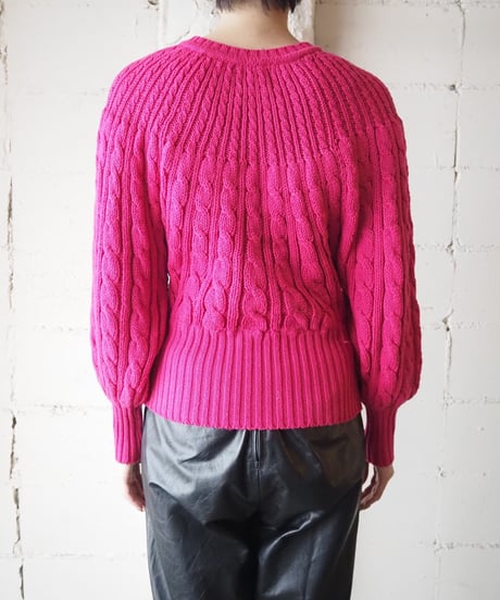 Dolman Sleeve Cable Knit PI