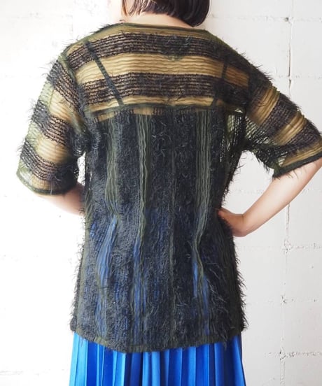 Shaggy × Sheer Stripe Tops
