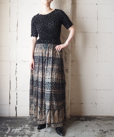 1960〜70's Indian Cotton Skirt GN