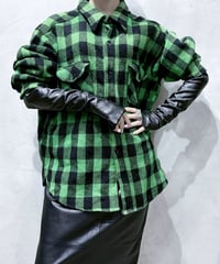 1970's L.L.Bean Wool Plaid Shirt GNBK