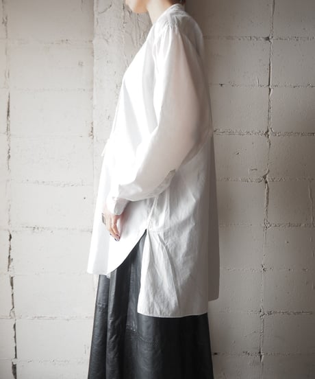 Vintage Band Collar Shirt WH
