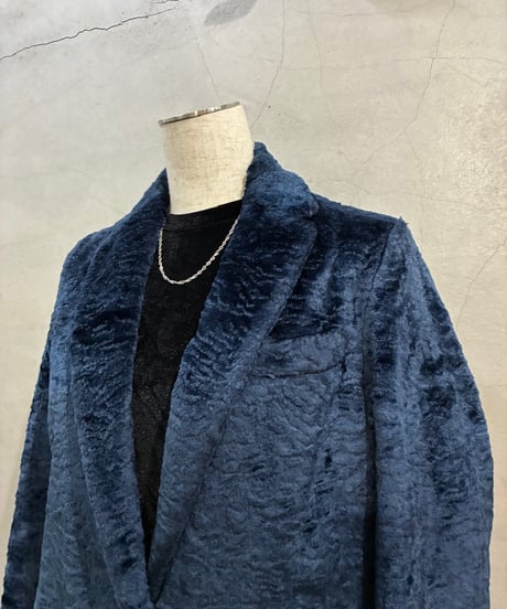 MSGM Velvet Chester Coat NV