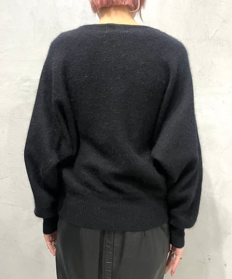 Dolman Sleeve Plane Short Sweater BK