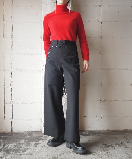 USNAVY Wool Sailor Pants BK