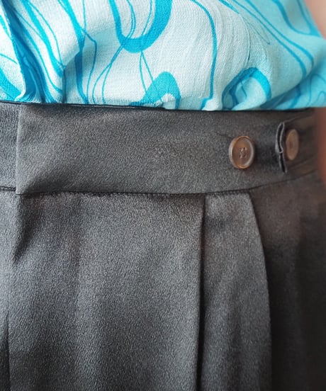 Shiny Satin Cargo Pants BK
