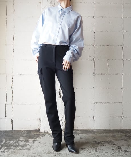 Slim Straight Cargo Pants BK