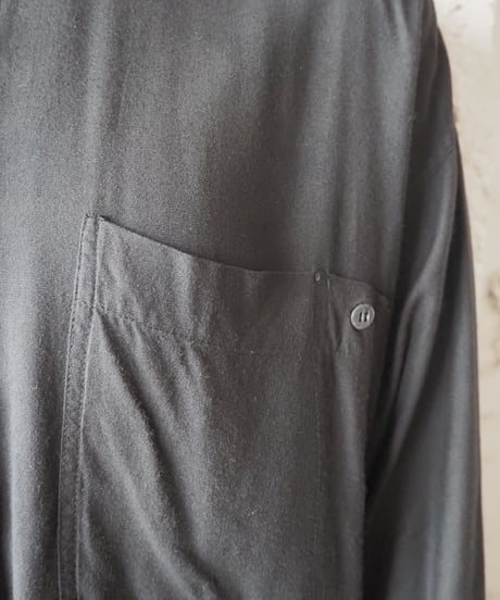 Fly Front L/S Rayon Shirt BK