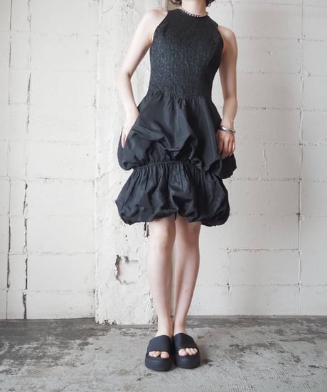 Embroidery Ballon Design Dress BK
