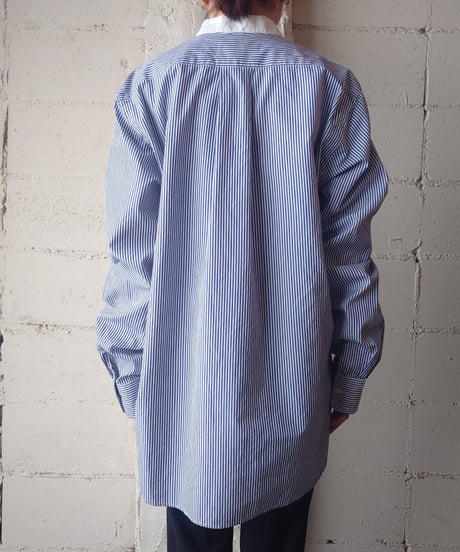 sacai Band Collar Stripe Shirt WHBL