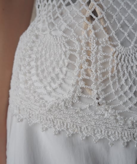 Frill Shoulder Beads × Crochet WH