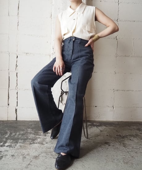 Double Pocket Silk N/S Shirt WH