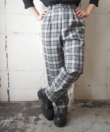 Christian Dior SPORTS Check Tuck Pants GRNV