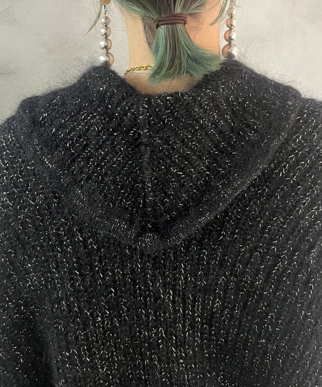 Lame Design Dolman Mohair Cardigan BKGO