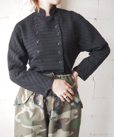Double Breasted Cutsewn Jacket BK