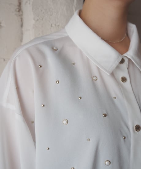 KARL LAGERFELD Bijou Decoration Shirt WH