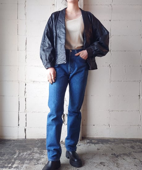 Shawl Collar Leather Jacket DNV