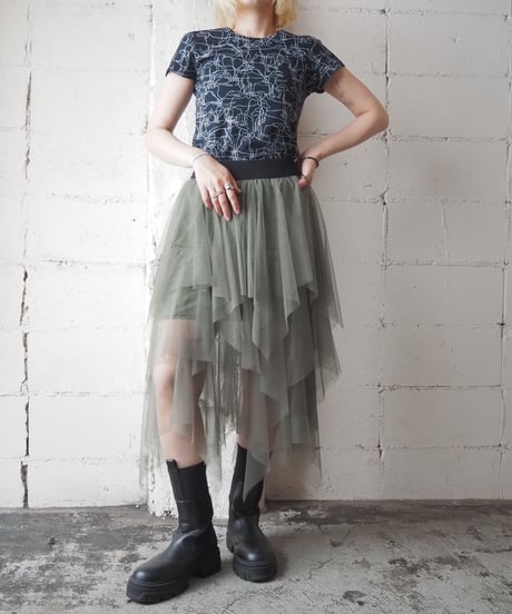 Ruffled Tulle Skirt KA