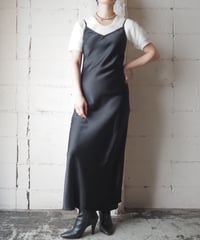 Satin Camisole Long Dress BK