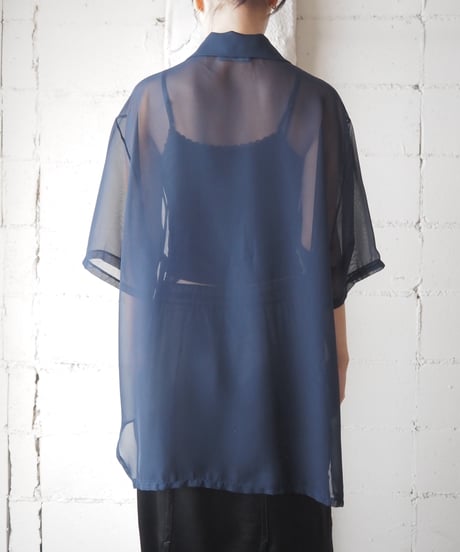 Short Sleeve Sheer Shirt NV
