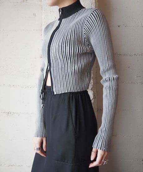 Double Zip Short Tops GRBK