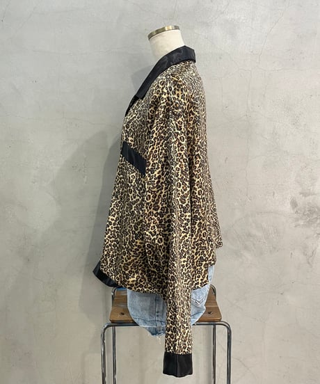 Remake Short Satin Leopard Shirt BKBE