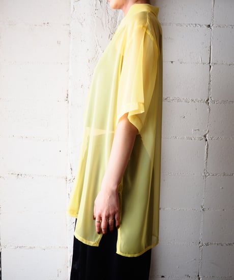Short Sleeve Sheer Shirt YE