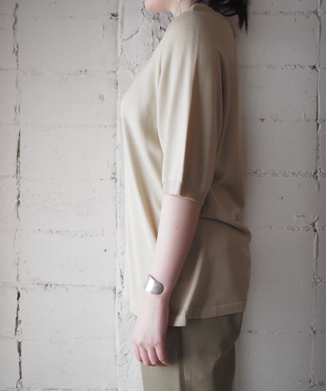 Short Sleeve Silk Polo Knit BE