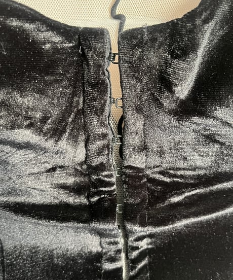 Velor ×Lame Cami Bustier BK