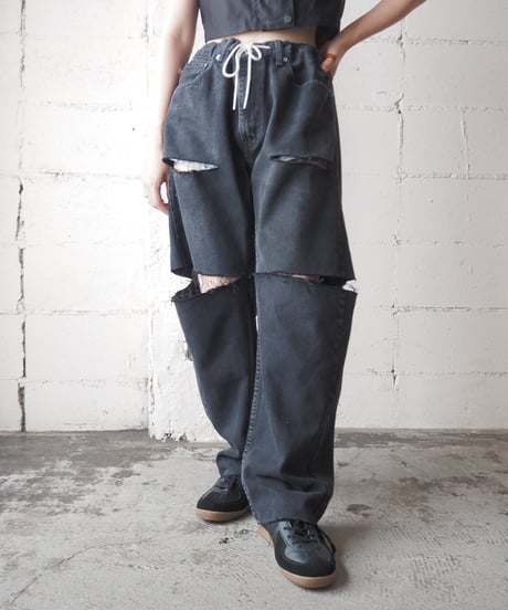 REMAKE Levi's Crashed Drawstring Denim BK
