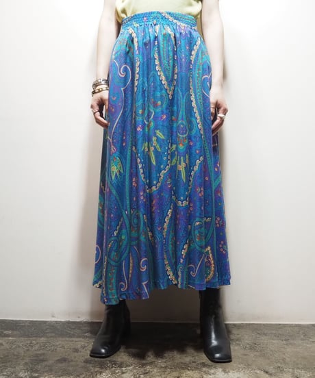 Paisley Pattern Easy Skirt BL