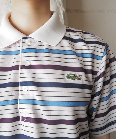 Remake LACOSTE Border Short Polo WHBL