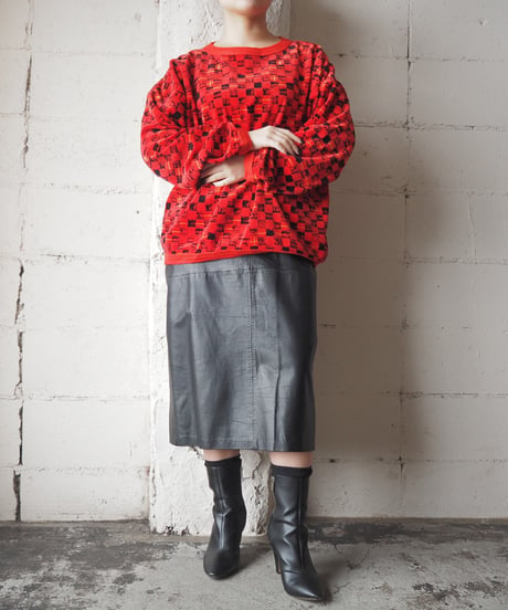 Epitome' 1980's Print Pullover Tops REBK
