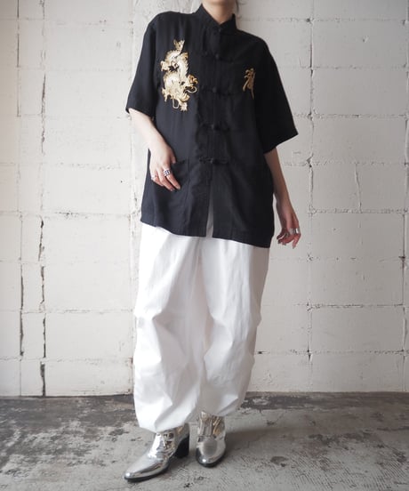 Dragon Embroidery Shirt Jacket BKGD