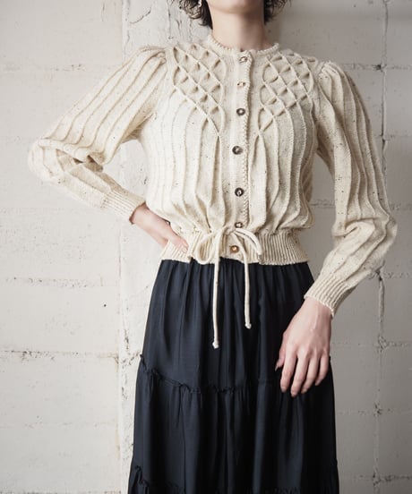 Puff Sleeve Drost Knit Cardigan IV