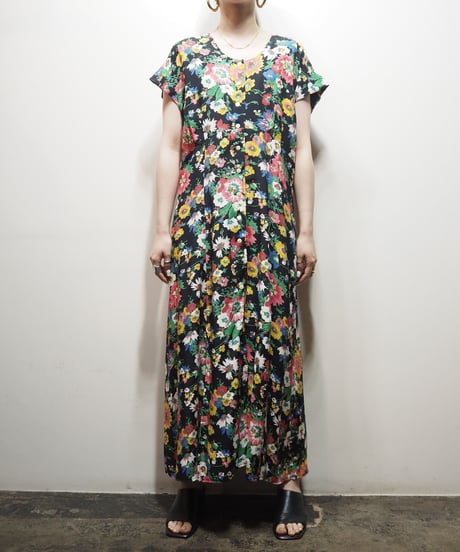 Flower Pattern Dress BK