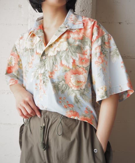 Ralph Lauren Flower Pattern Open Collar Shirt LBL RE
