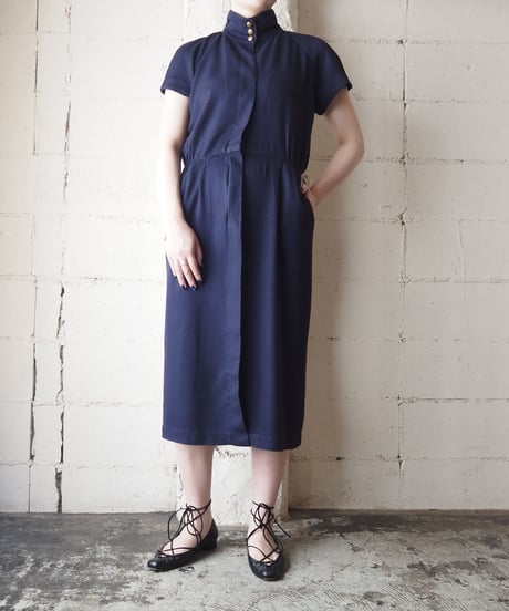Stand Collar S/S Dress NV