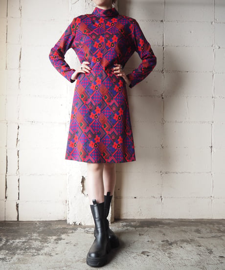 Flower Pattern Dress PURRE